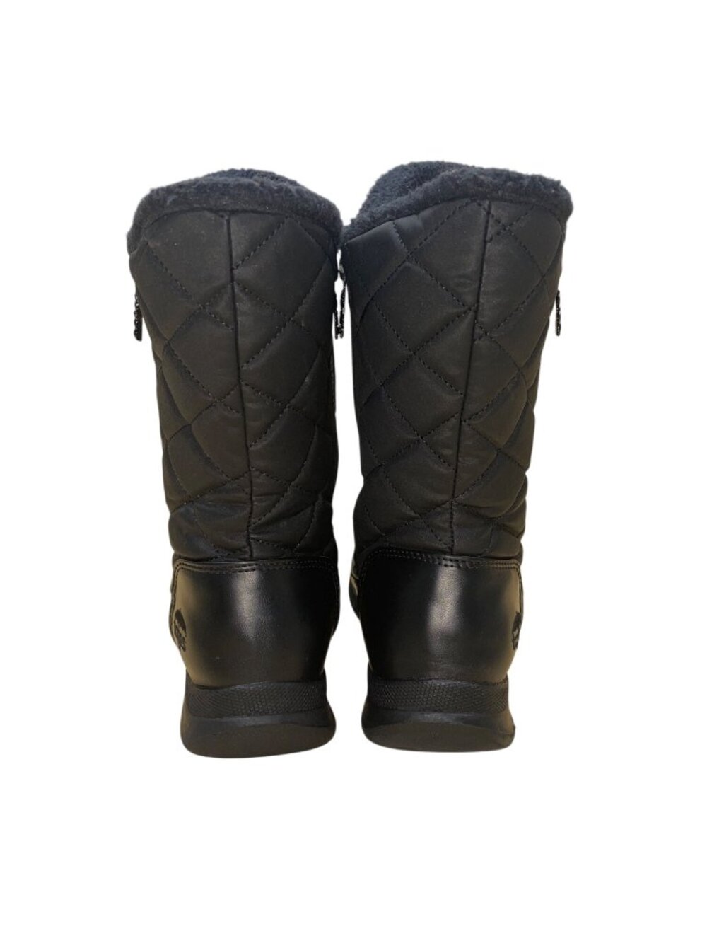Totes Women’s Black Faux Fur Waterproof Mid-Calf Winter Boots Size 7.5 - Picture 9 of 11